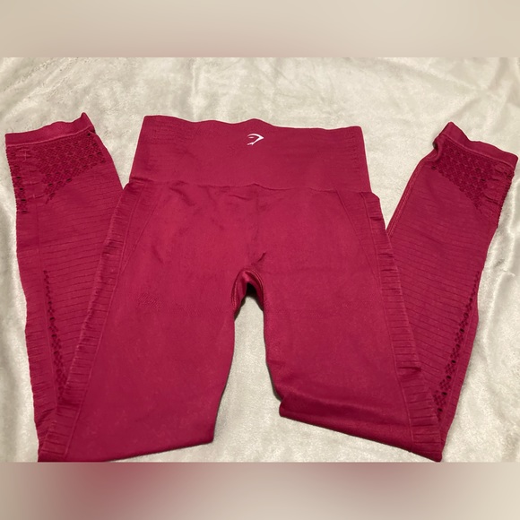 Maroon Gymshark Athletic Pants - Picture 4 of 5